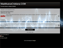 Tablet Screenshot of masmusicascristianas.blogspot.com
