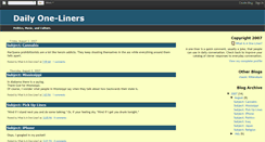 Desktop Screenshot of dailyoneliners.blogspot.com