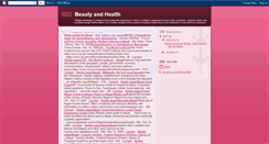 Desktop Screenshot of beautyhealthcare.blogspot.com