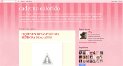 Desktop Screenshot of cadernocolorido.blogspot.com