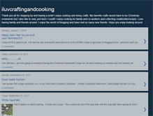 Tablet Screenshot of iluvcraftingandcooking.blogspot.com