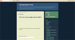 Desktop Screenshot of callingabroad.blogspot.com
