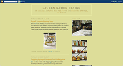 Desktop Screenshot of laurenkadendesign.blogspot.com