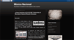 Desktop Screenshot of musicaargentinanacional.blogspot.com