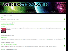 Tablet Screenshot of mikecromatik.blogspot.com