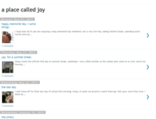 Tablet Screenshot of aplacecalledjoy.blogspot.com