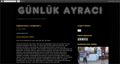 Desktop Screenshot of gunlukayraci.blogspot.com