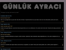 Tablet Screenshot of gunlukayraci.blogspot.com