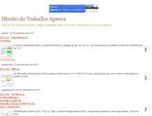 Tablet Screenshot of direitodotrabalhoaprova.blogspot.com