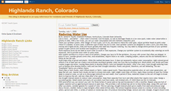 Desktop Screenshot of highlandsranchco.blogspot.com