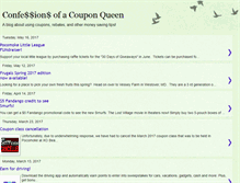 Tablet Screenshot of couponqueenconfessions.blogspot.com