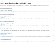 Tablet Screenshot of frugalhomelivingprintablerecipes.blogspot.com