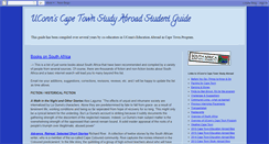 Desktop Screenshot of capetownstudentguide.blogspot.com