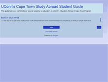 Tablet Screenshot of capetownstudentguide.blogspot.com