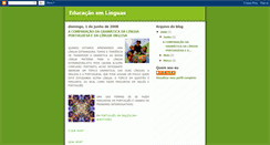 Desktop Screenshot of educacaoemlinguas.blogspot.com