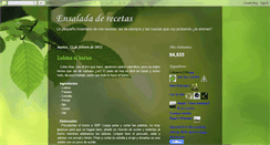 Desktop Screenshot of ensaladaderecetas.blogspot.com