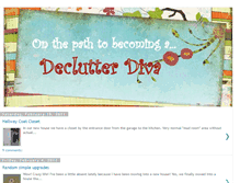 Tablet Screenshot of declutter-diva.blogspot.com