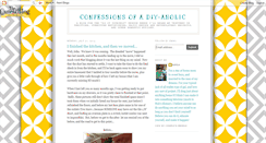 Desktop Screenshot of confessionsofadiyaholic.blogspot.com