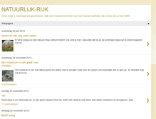 Tablet Screenshot of natuurlijk-rijk.blogspot.com