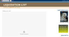 Desktop Screenshot of liquidationlist.blogspot.com