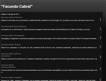 Tablet Screenshot of facundocabral2011-jehnson.blogspot.com