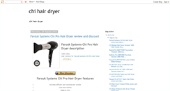 Desktop Screenshot of chi-hairdryer.blogspot.com