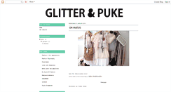 Desktop Screenshot of glitterandpuke.blogspot.com