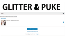 Tablet Screenshot of glitterandpuke.blogspot.com