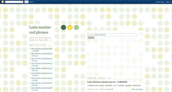 Desktop Screenshot of latinmaximsandphrases.blogspot.com