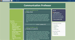 Desktop Screenshot of communicationprofessor.blogspot.com