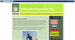 Desktop Screenshot of doingsomethingtothemax.blogspot.com