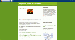 Desktop Screenshot of impreunavomfimaiputernici.blogspot.com
