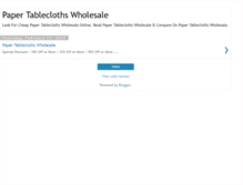 Tablet Screenshot of papertableclothswholesalereviews.blogspot.com