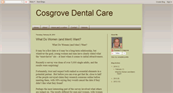 Desktop Screenshot of cosgrovedentalcare.blogspot.com