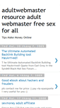 Mobile Screenshot of infoadultwebmaster.blogspot.com