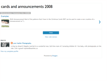 Tablet Screenshot of cardsandannouncements08.blogspot.com