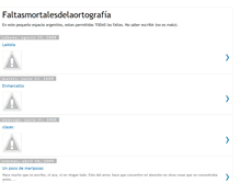 Tablet Screenshot of faltasortograficas.blogspot.com