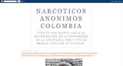 Desktop Screenshot of narcoticosanonimoscolombia.blogspot.com