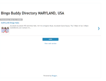 Tablet Screenshot of bingodirectorymaryland.blogspot.com