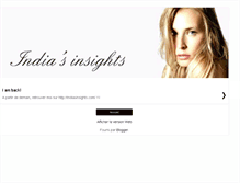 Tablet Screenshot of indiasinsights.blogspot.com