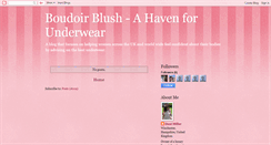 Desktop Screenshot of boudoirblush.blogspot.com