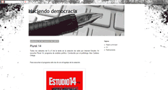 Desktop Screenshot of haciendodemocracia.blogspot.com