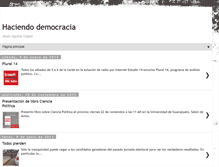 Tablet Screenshot of haciendodemocracia.blogspot.com
