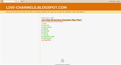 Desktop Screenshot of live-channels.blogspot.com