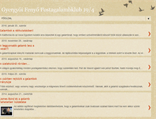 Tablet Screenshot of gyergyoipostagalamb.blogspot.com