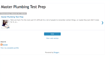 Tablet Screenshot of master-plumbing-test-prep.blogspot.com