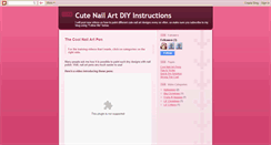 Desktop Screenshot of cutenailart.blogspot.com