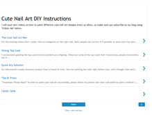 Tablet Screenshot of cutenailart.blogspot.com