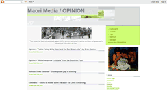 Desktop Screenshot of maorimediacomments.blogspot.com
