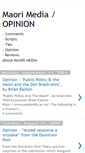 Mobile Screenshot of maorimediacomments.blogspot.com